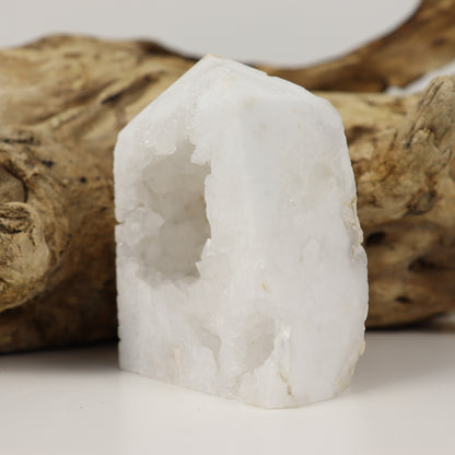 Clear Quartz Geode Tower