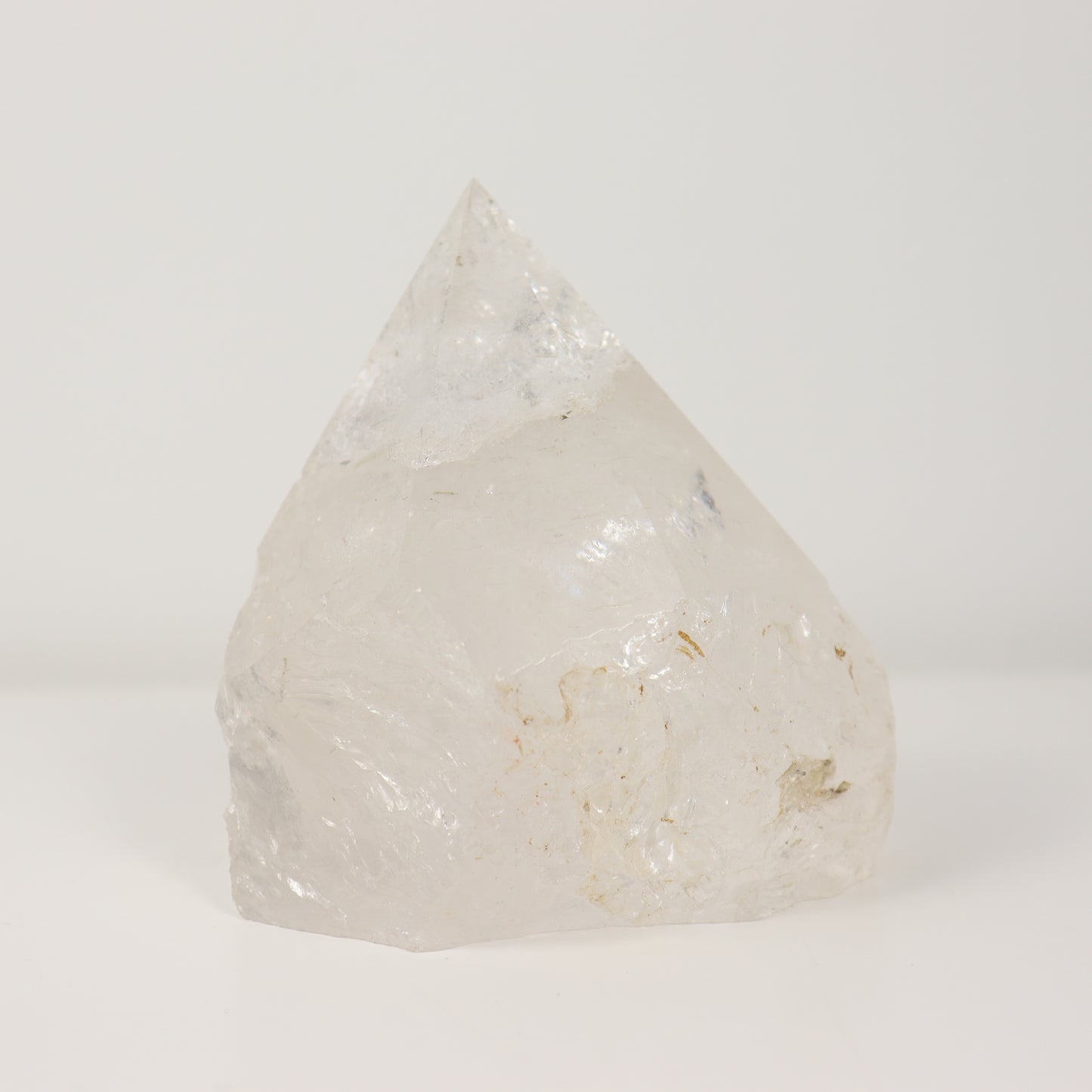 Clear Quartz Semi Polished Point