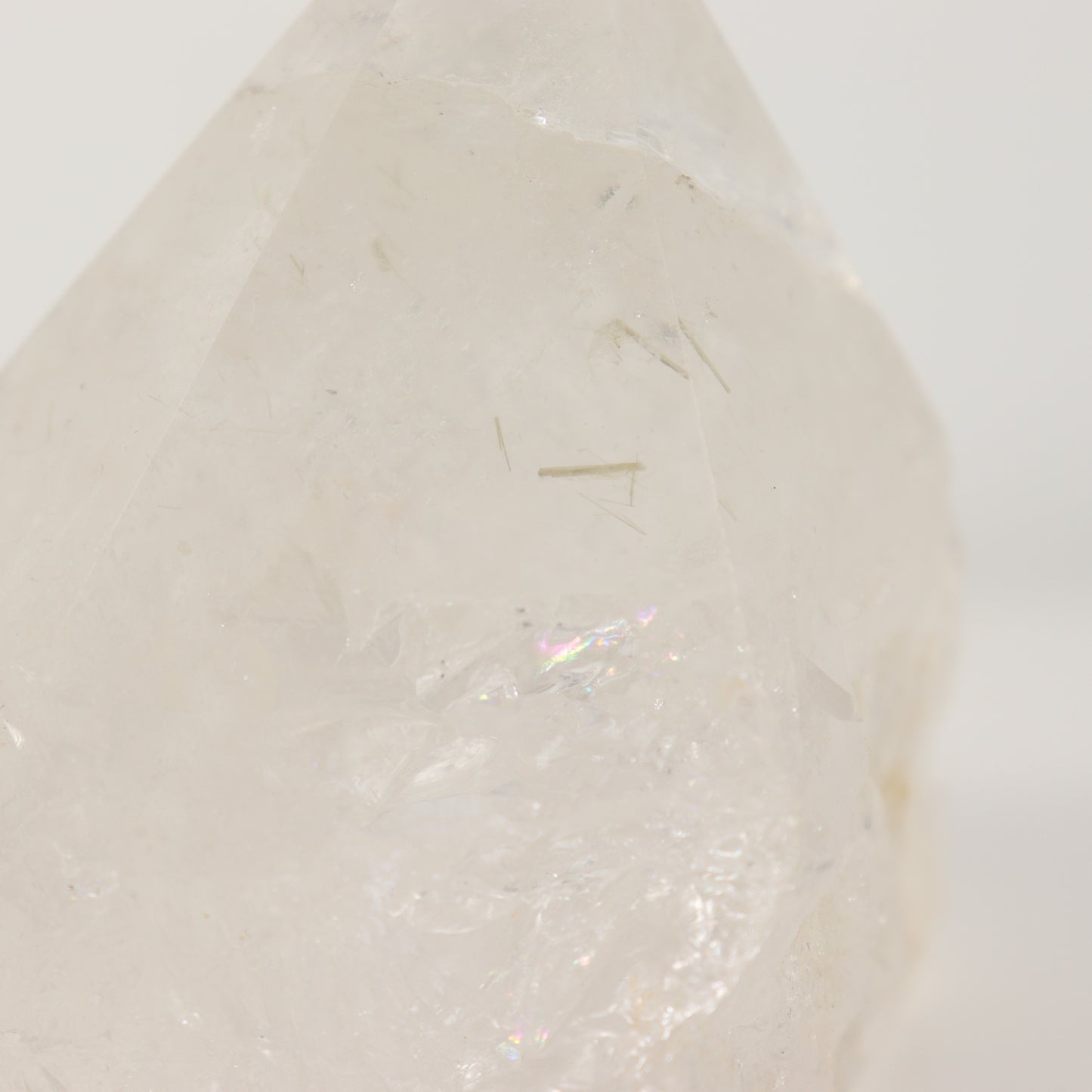 Clear Quartz Semi Polished Point