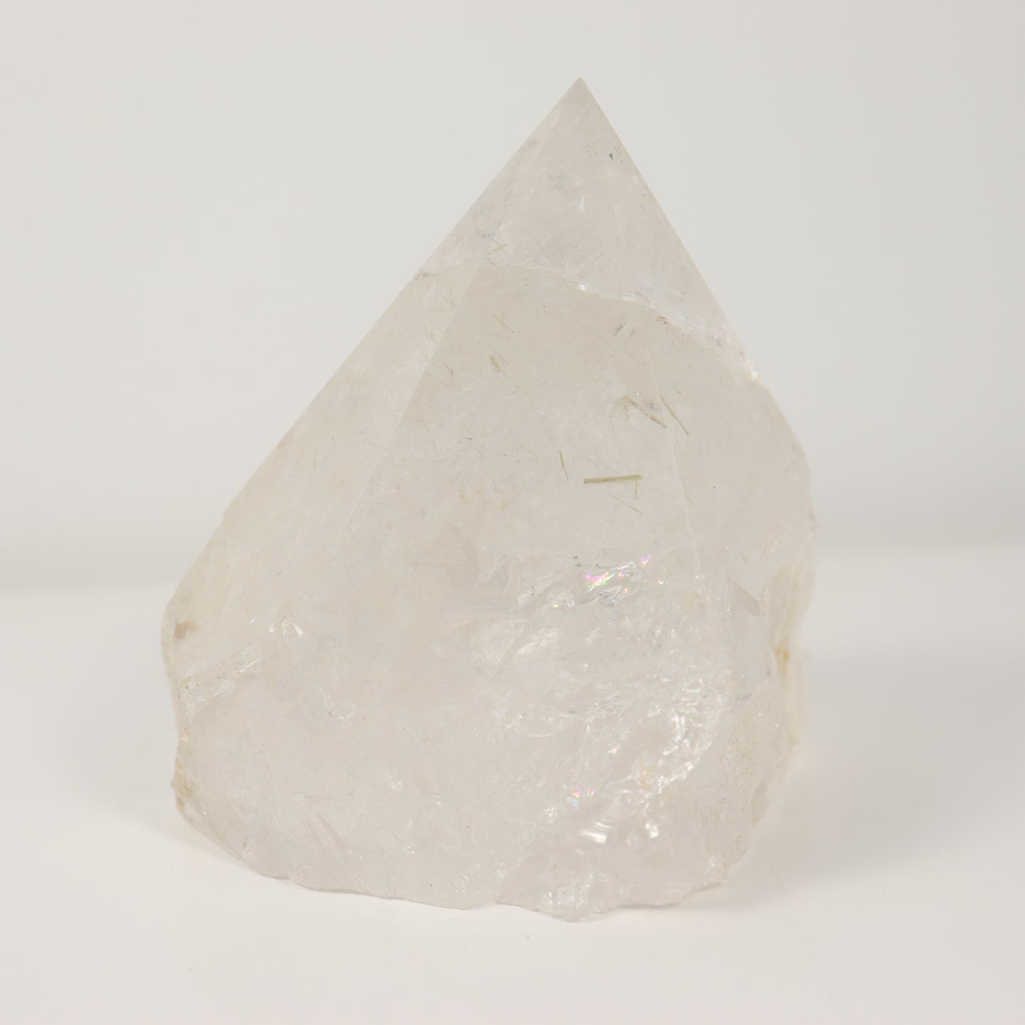 Clear Quartz Semi Polished Point