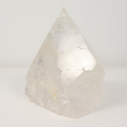 Clear Quartz Semi Polished Point