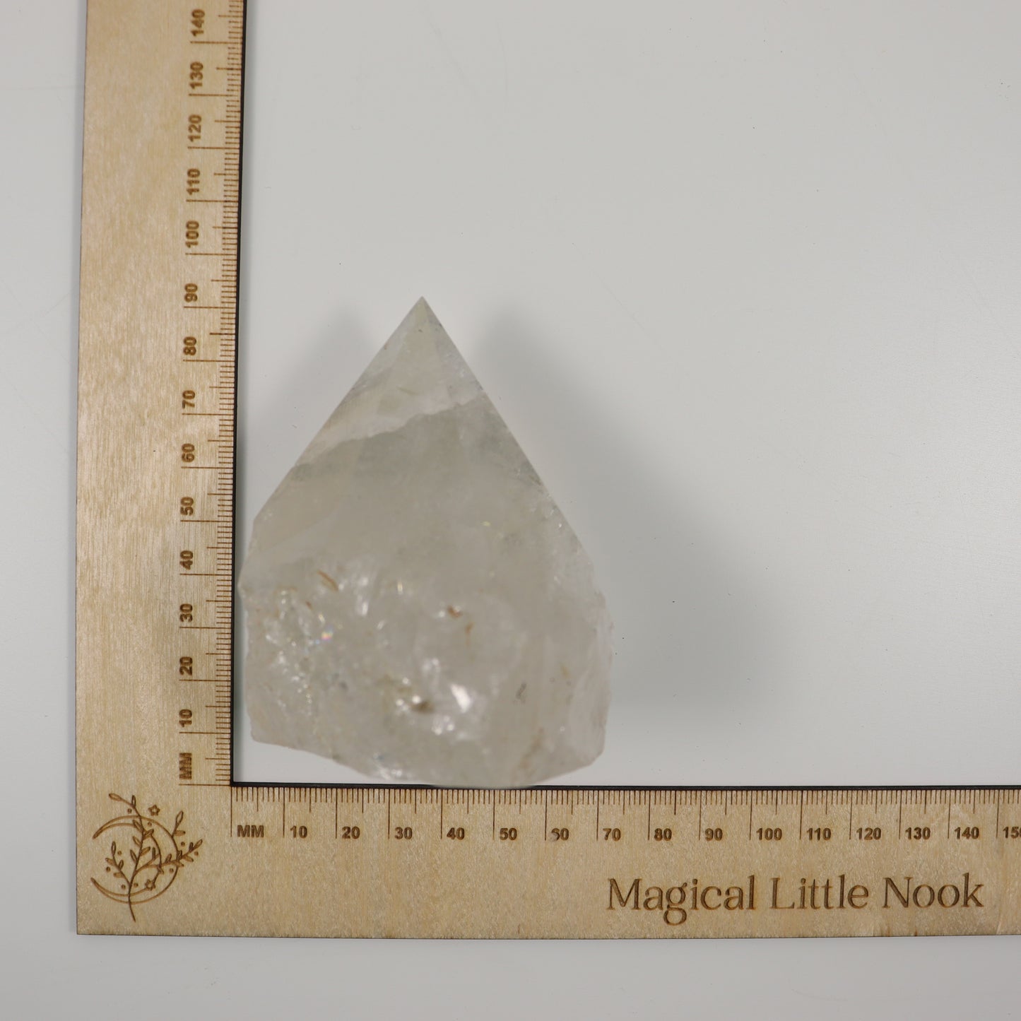 Clear Quartz Semi Polished Point